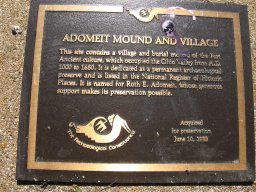 Markers &raquo; markers &raquo; Washington Twp &raquo; Adomeit Mound and Village; across U.S. 52 from Edgington Mound, Washington Twp.;  2241 US-52, Felicity OH 45120